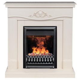 Электрокамин RealFlame Junona WT айвори с очагом 3D Oregan