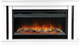 Каминокомплект Cosmo 42 (Разборный) - Белый с черным с очагом Vision 42 LOG LED
