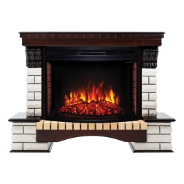 Электрокамин RealFlame Country 33/33W AO античный дуб с очагом Firespace 33 S IR