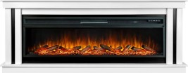 Каминокомплект Cosmo 60 (Разборный) - Белый с черным с очагом Vision 60 LOG LED